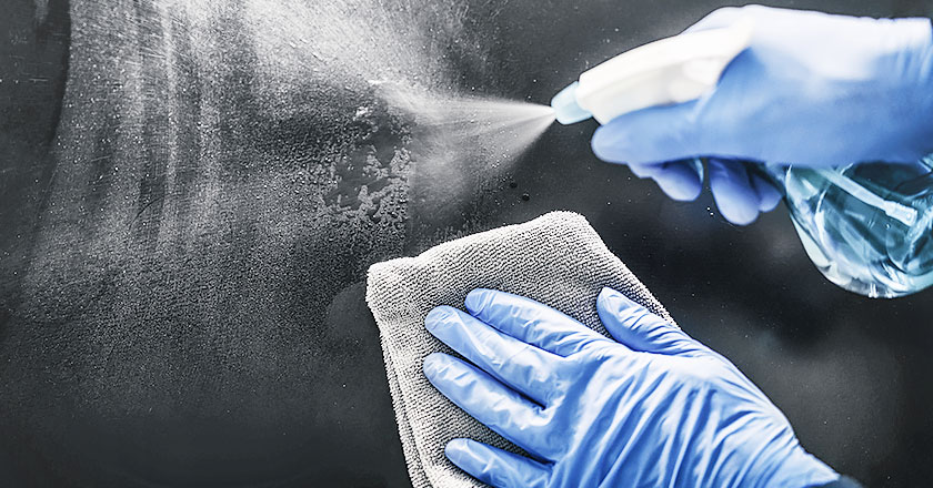 Strong Spas sanitizing a hot tub