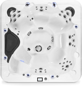 Birds Eye View Of White Strong Spas Tub
